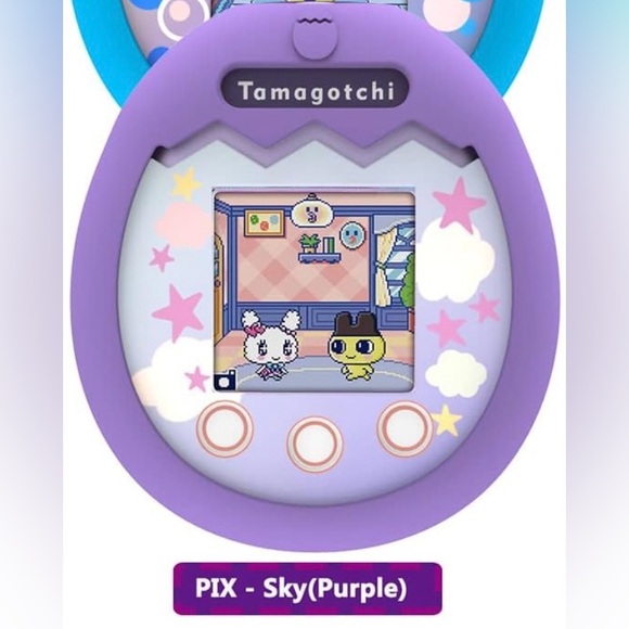 Tamagotchi Pix Purple Silicone Case with Strap - Picture 3 of 3